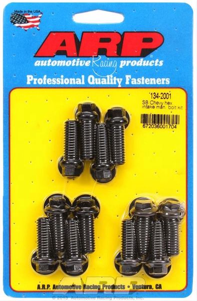 Intake Manifold Bolt Set - Black 6 PT (ARP 134-2001) 55-95