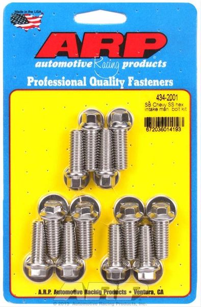 Intake Manifold Bolt Set - Stainless 6 PT (ARP 434-2001) 55-95