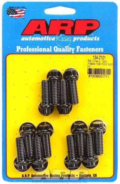 Intake Manifold Bolt Set - Black 12 PT (ARP 134-2101) 55-95