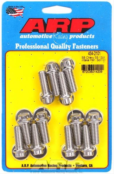 Intake Manifold Bolt Set - Stainless 12 PT (ARP 434-2101) 55-95