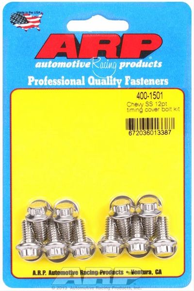 Timing Cover Bolt Set - Stainless Polished (ARP400-1501) 55-95