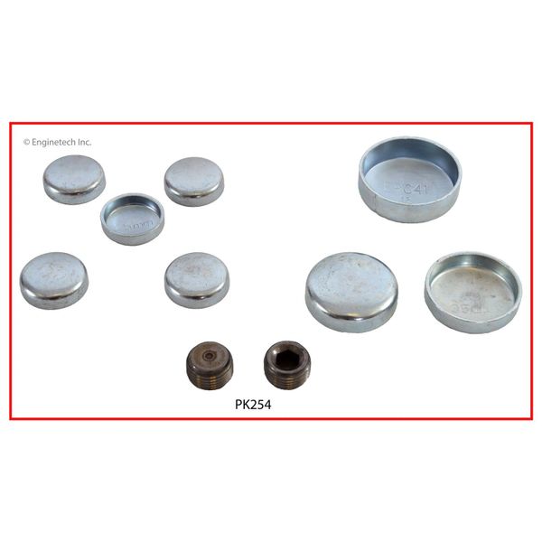 Frost Plug Set - Steel (Enginetech PK254) 99-05