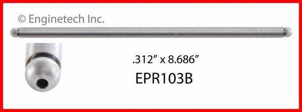 Push Rod Set - 8.693" (EngineTech EPR103B-12) 75-87