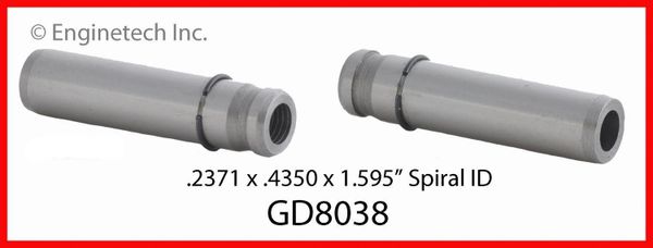 Valve Guide - Exhaust (Enginetech GD8038) 86-92