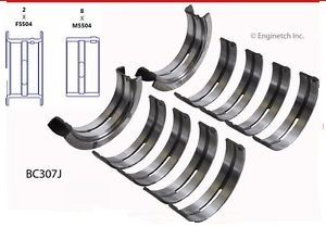 Main Bearing Set (EngineTech BC307J) 69-76