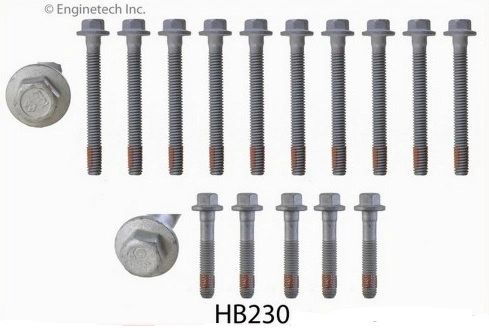 Head Bolt Set - 1 Head (EngineTech HB230) 04-07