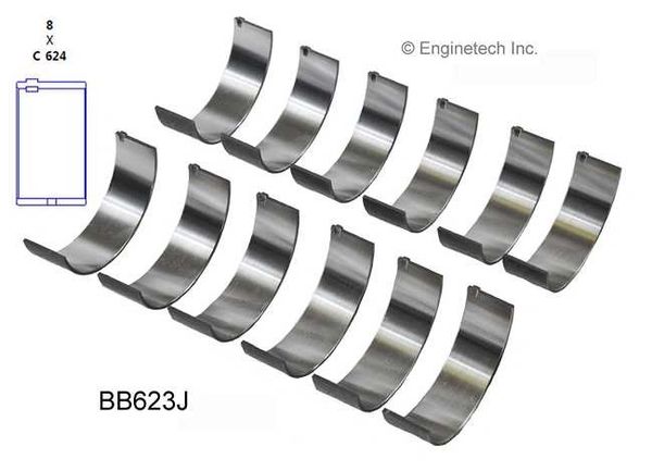 Rod Bearing Set (EngineTech BB623J) 85-13