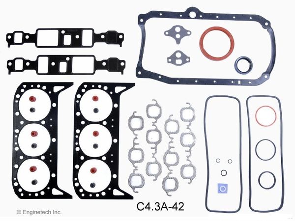 Full Gasket Set (EngineTech C4.3A-42) 94-95 Vin "Z"