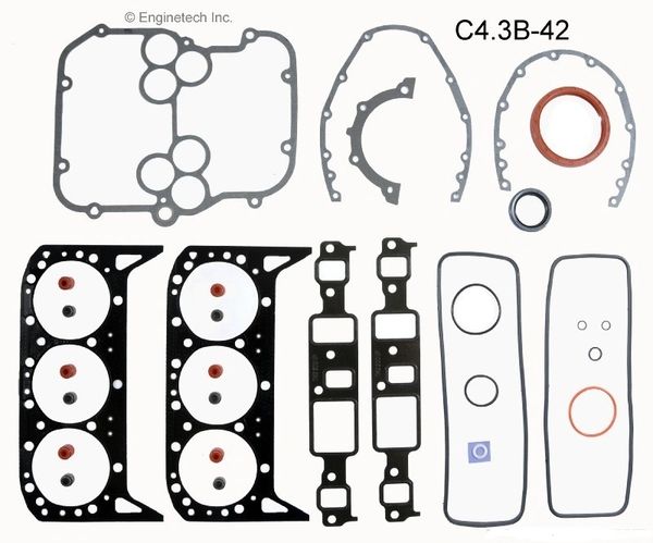 Full Gasket Set (EngineTech C4.3B-42) 94-95 VORTEC