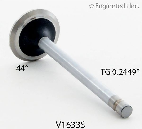 Exhaust Valve - Stellite 1.559" (EngineTech V1633S) 65-84