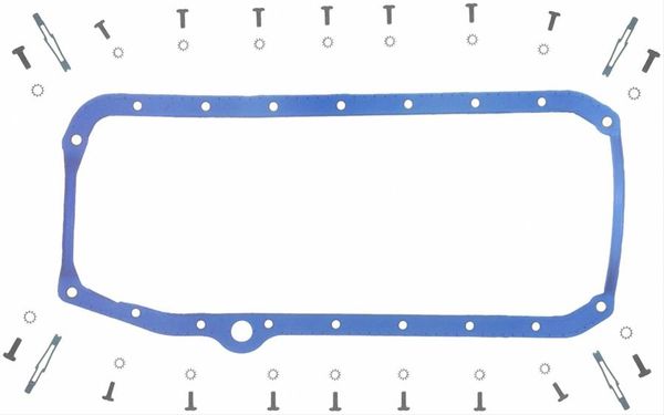 Oil Pan Gasket Set - 1 Piece (Felpro OS34509T) 55-74