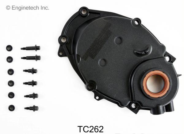 Timing Cover - w/Sensor Hole (EngineTech TC262) 96-07