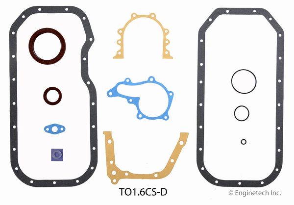 Lower Gasket Set (EngineTech TO1.6CS-D) 88-97