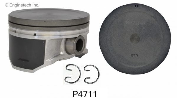 Piston Set - Hyperutectic (EngineTech P4711-6) 95-99