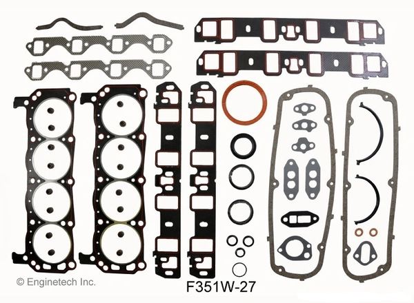 Full Gasket Set (EngineTech F351W-27) 83-86