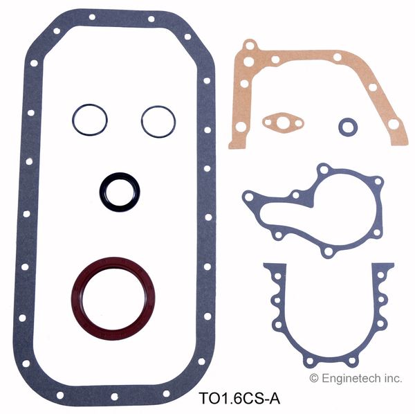 Lower Gasket Set (EngineTech TO1.6CS-A) 85-91