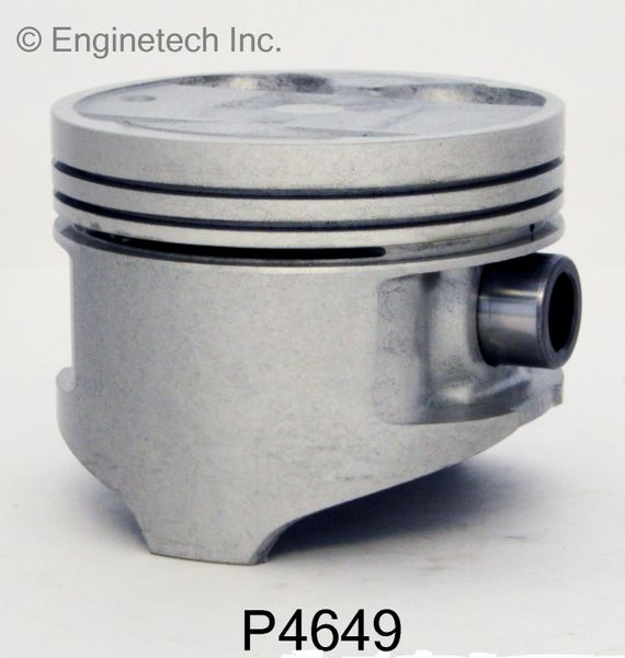 Piston Set - Cast (EngineTech P4649-4) 85-87