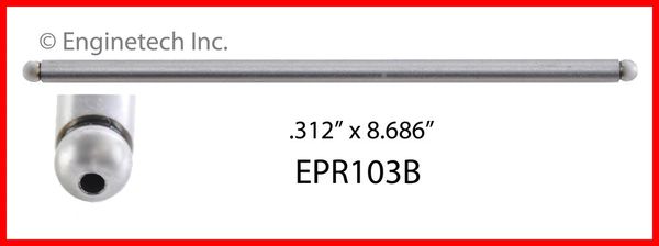 Push Rod - 8.693" (EngineTech EPR103B) 75-87