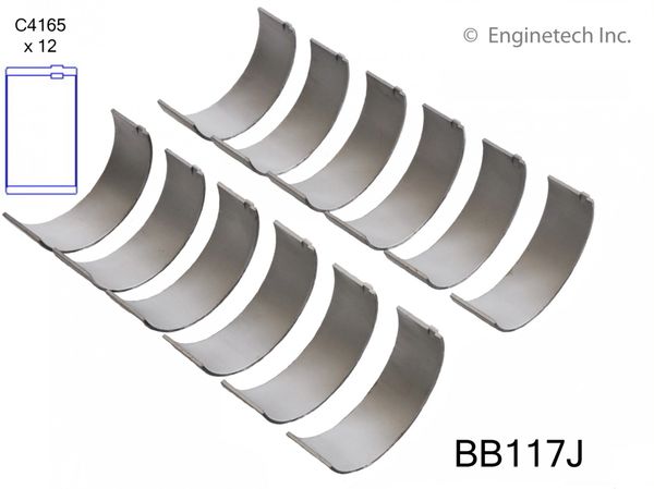 Rod Bearing Set (EngineTech BB117J) 89-02