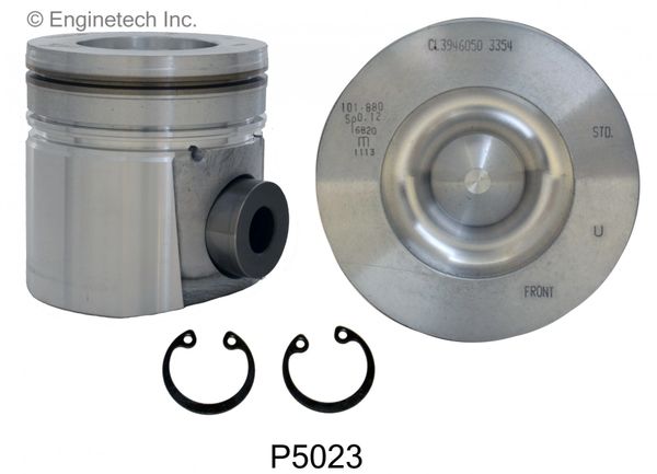Piston Set - H.O. (EngineTech P5023-6) 01-02