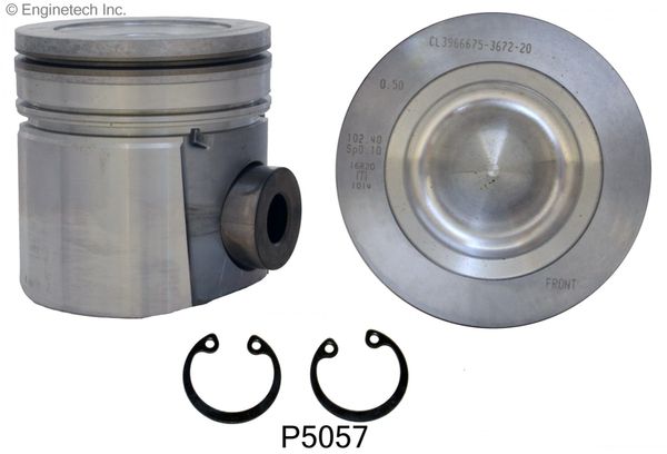 Piston Set - H.O. (EngineTech P5057-6) 03-04