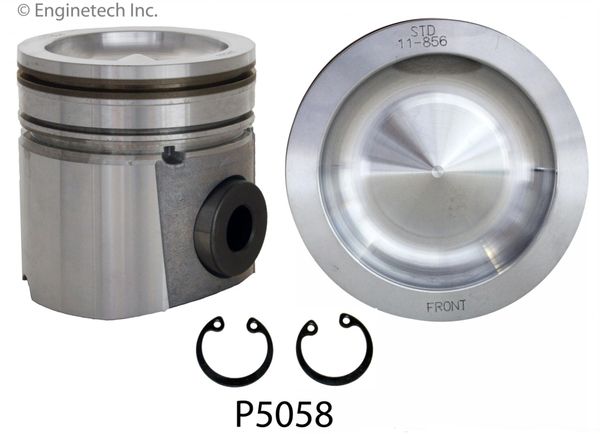 Piston Set (EngineTech P5058-6) 04-09