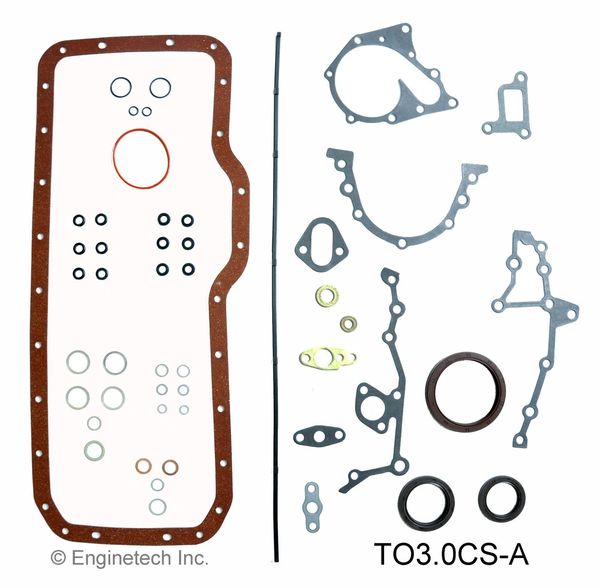 Lower Gasket Set (EngineTech TO3.0CS-A) 86-92