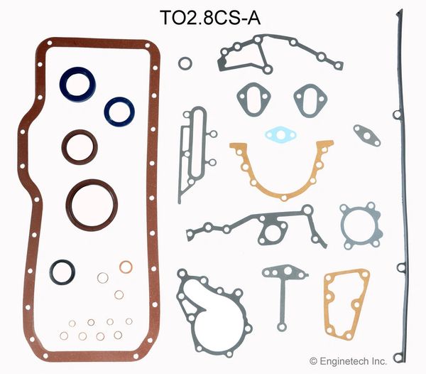 Lower Gasket Set (EngineTech TO2.8CS-A) 82-88