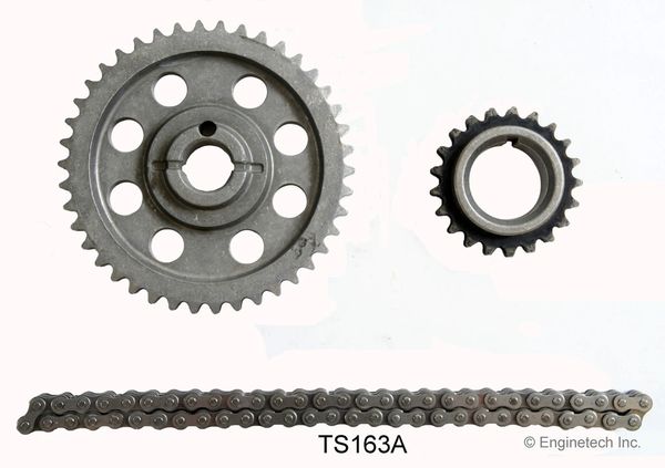 Timing Set - Double Roller (EngineTech TS163A) 84-01
