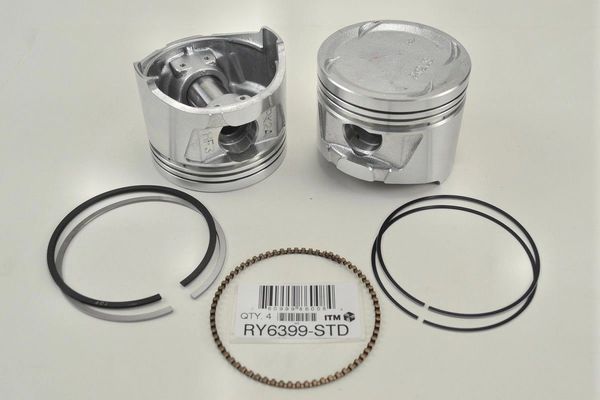 Piston Set - Cast c/w Rings (ITM RY6399) 88-91