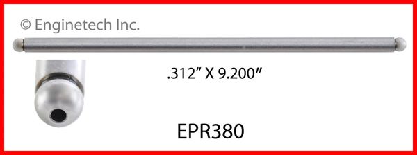 Push Rod - Exhaust 9.200" (EngineTech EPR380) 70-90