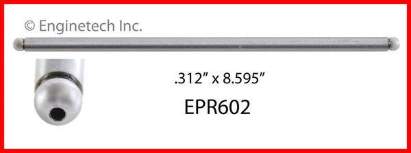 Push Rod - Exhaust 8.595" (EngineTech EPR602) 96-97