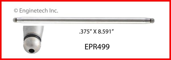 Push Rod - Exhaust 8.591" (EngineTech EPR499) 98-00