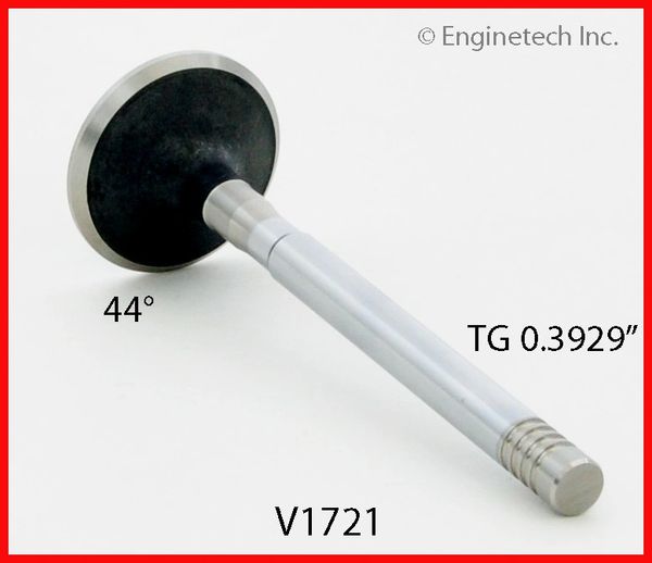 Exhaust Valve - 1.602" (EngineTech V1721) 66-89 See Listing