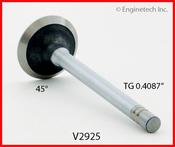 Exhaust Valve - 1.617" (EngineTech V2925) 82-92 See Listing