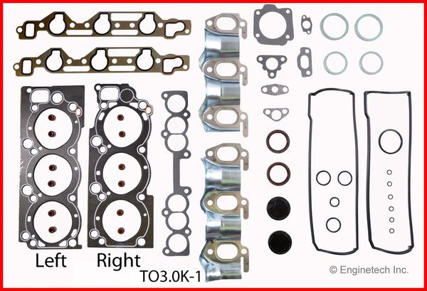 Full Gasket Set (EngineTech TO3.0K-1) 88-95