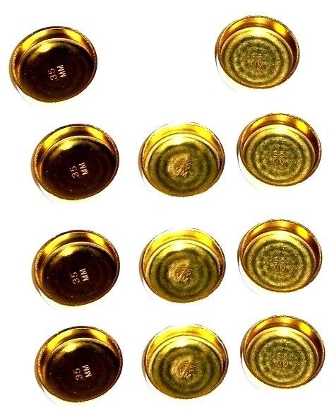 Frost Plug Set - Brass (Melling MPE255BR) 88-04