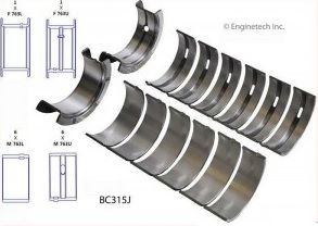 Main Bearing Set (EngineTech BC315J) 65-90