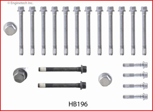 Head Bolt Set - 1 Head (EngineTech HB196) 01-07