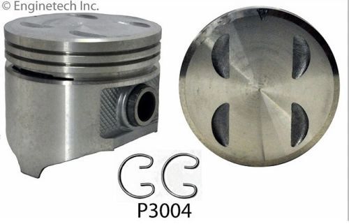 Piston Set - Cast (EngineTech P3004-8) 86-03