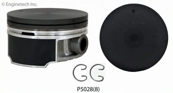 Piston Set - Hyperutectic (EngineTech P5028-8) 04-14