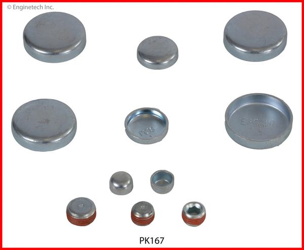 Frost Plug Set - Steel (EngineTech PK167) 98-10