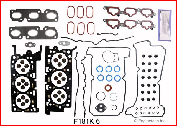 Full Gasket Set (EngineTech F181K-6) 2003 Only