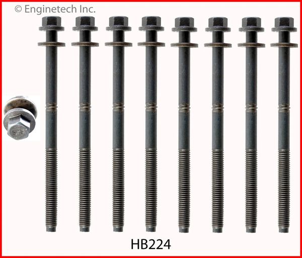 Head Bolt Set - For 1 Head (EngineTech HB224) 95-09