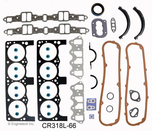 Full Gasket Set (EngineTech CR318L-66) 90-91