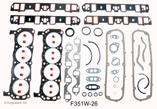 Full Gasket Set (EngineTech F351W-26) 69-83