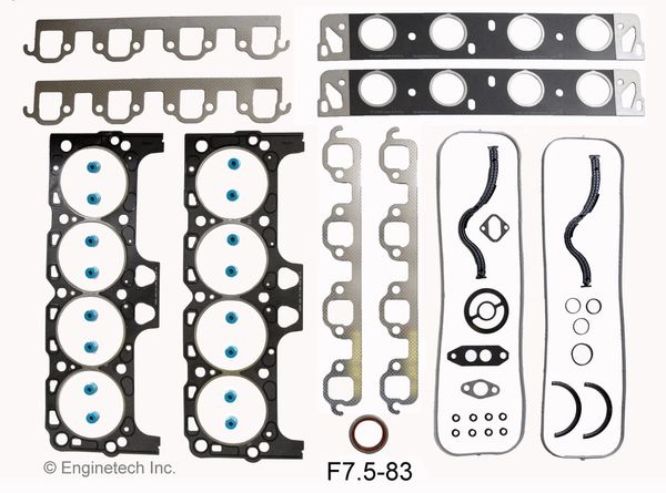 Full Gasket Set (EngineTech F7.5-83) 88-92