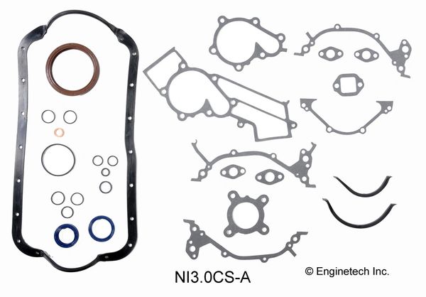 Lower Gasket Set (EngineTech NI3.0CS-A) 84-87