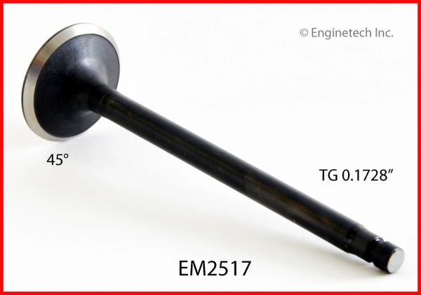 Valve - Exhaust (EngineTech EM2517) 84-04