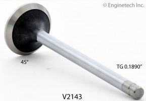 Exhaust Valve - Aluminum Cylinder Head (EngineTech V2143) 87-09